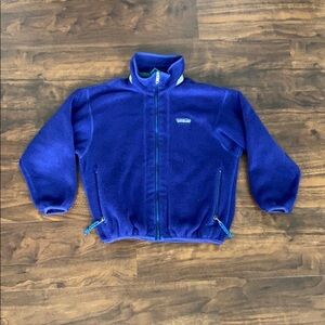 Vintage Patagonia Kids Fleece Jacket Purple Size 8